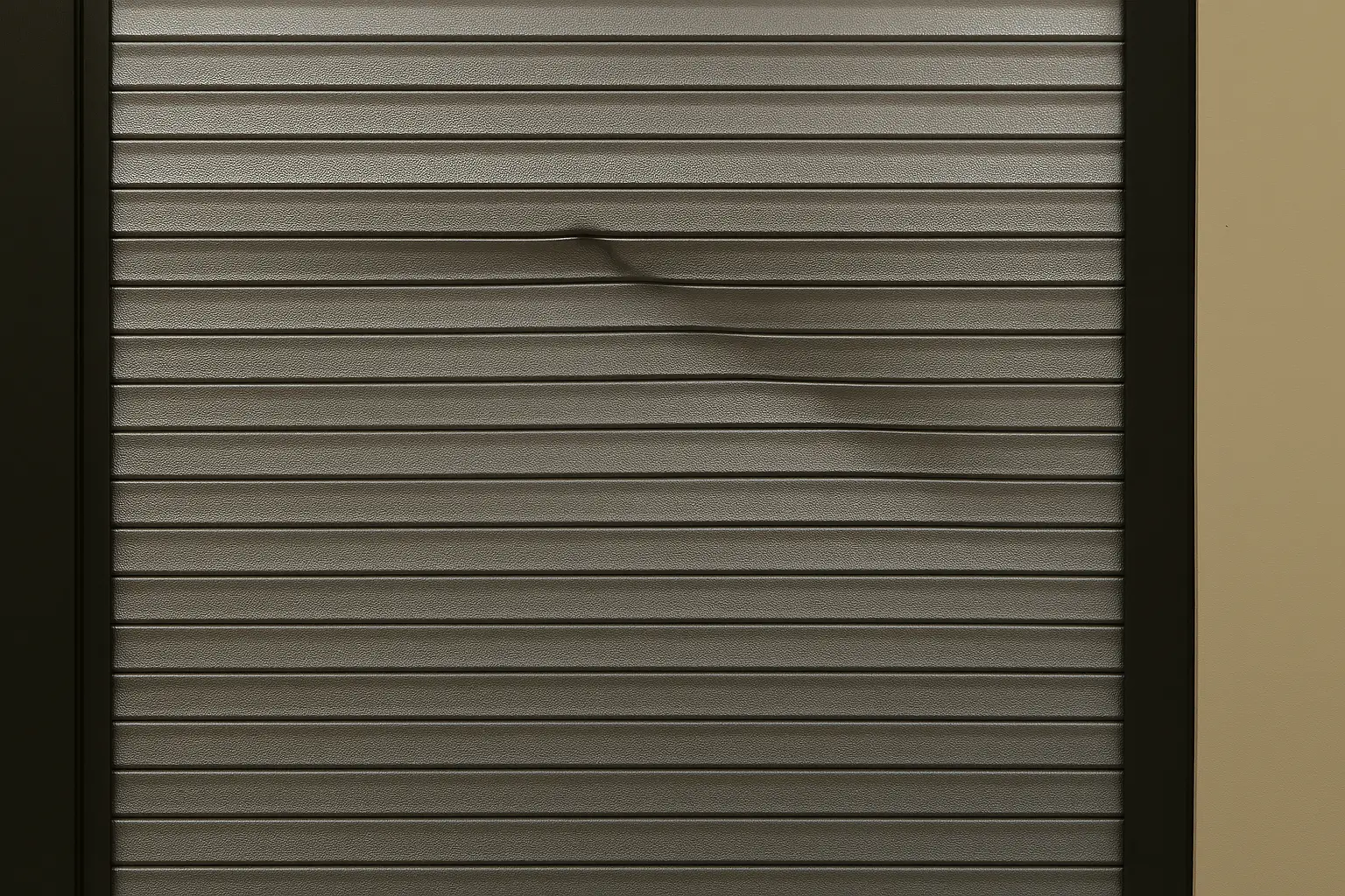 Damaged Rolling Steel Slats